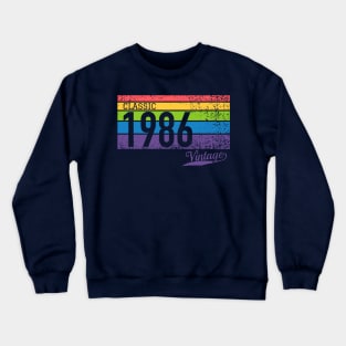 Classic 1986 Vintage - Perfect Birthday Gift Crewneck Sweatshirt